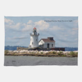 Cleveland Harbour Main Entrance Light Theedoek (Horizontaal)