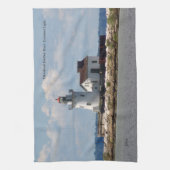 Cleveland Harbour Main Entrance Light Theedoek (Verticaal)