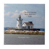 Cleveland Harbour Main Entrance Light tile Tegeltje (Voorkant)