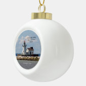 Cleveland Harbour Main Entrance Light-versiering Keramische Bal Ornament (Rechts)
