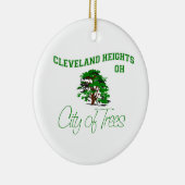 Cleveland Heights, OH - Stad van bomen Keramisch Ornament (Rechts)