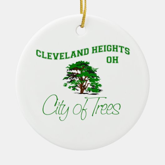 Cleveland Heights, OH - Stad van bomen Keramisch Ornament (Voorkant)