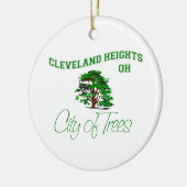 Cleveland Heights, OH - Stad van bomen Keramisch Ornament (Links)