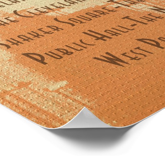 Cleveland - Het zijn Landmarks en Groepen Poster (Hoek)