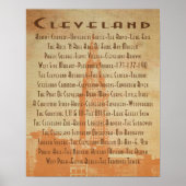 Cleveland - Het zijn Landmarks en Groepen Poster (Voorkant)