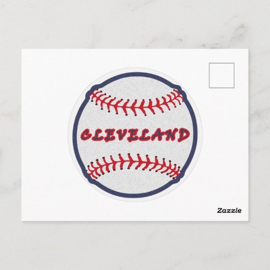 Cleveland Hometown Indian Tribe for Baseball Fans Briefkaart (Achterkant)