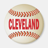 CLEVELAND HONKBAL MAGNEET (Voorkant)