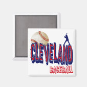 CLEVELAND HONKBAL MAGNEET (Voorkant / Achterkant)