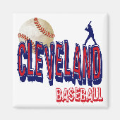 CLEVELAND HONKBAL MAGNEET (Voorkant)