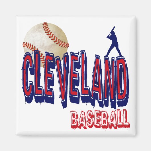 CLEVELAND HONKBAL MAGNEET (Voorkant)