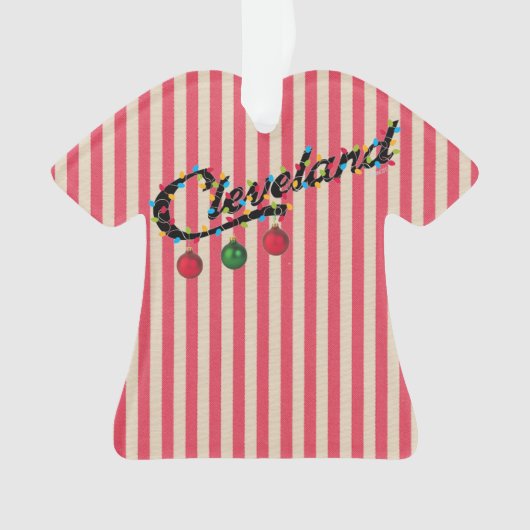 Cleveland in Shirt van Lichten ornament-! Ornament (voorkant)