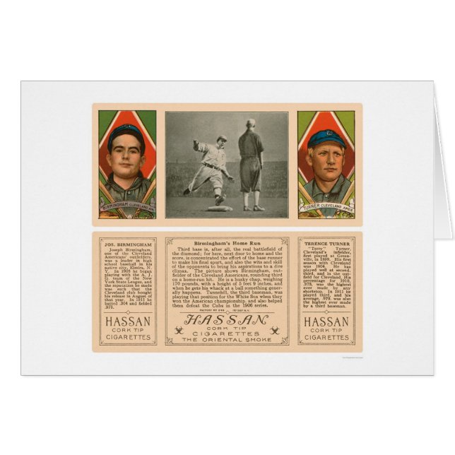 Cleveland Indians Baseball 1912 (Voorkant Horizontaal)