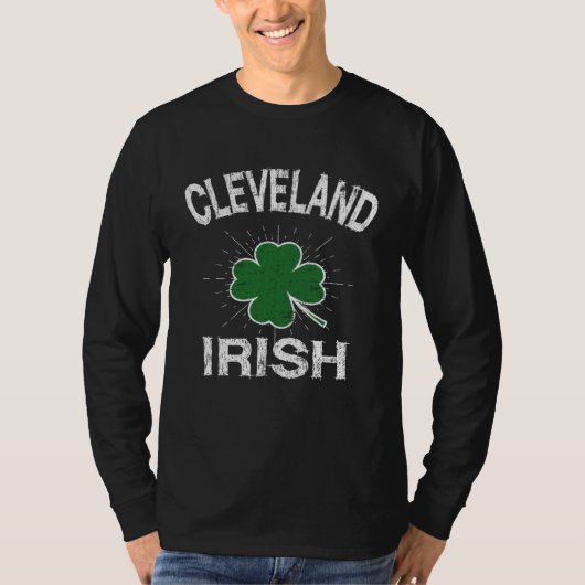 Cleveland Irish Meme Shamrock T-shirt (Voorkant)