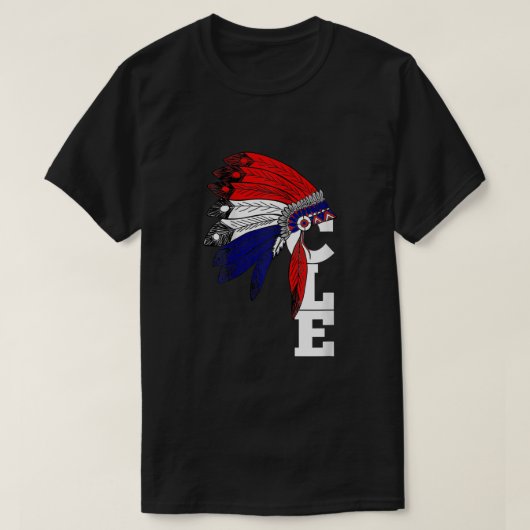 Cleveland Iroqios Indian Tribe Shirt voor mannen (Design voorkant)