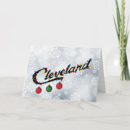 Cleveland "It's Christmas Time in the City" Feestdagen Kaart