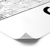 Cleveland kaart poster (Hoek)