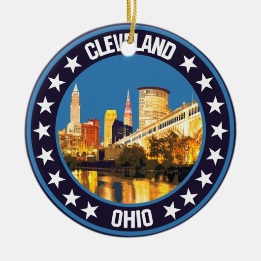 Cleveland Keramisch Ornament (Voorkant)