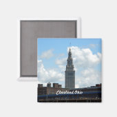 Cleveland Landmark Tower Magnet (Voorkant / Achterkant)