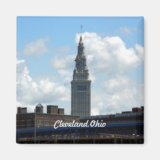 Cleveland Landmark Tower Magnet (Voorkant)