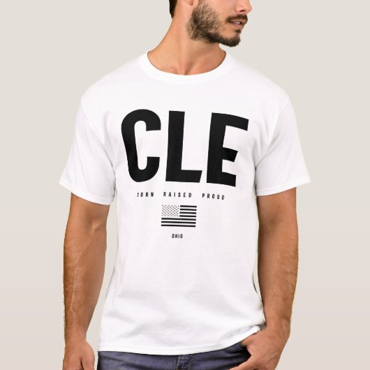 Cleveland Love - Born Raises Proud T-shirt (Voorkant)