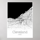 Cleveland Map - Ohio - City Map Poster (Voorkant)