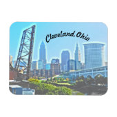 Cleveland Morning (Curved Text) Magnet Magneet (Horizontaal)