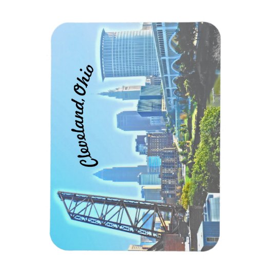 Cleveland Morning (Curved Text) Magnet Magneet (Verticaal)