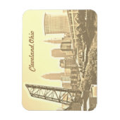 Cleveland Morning Gold Magnet Magneet (Verticaal)