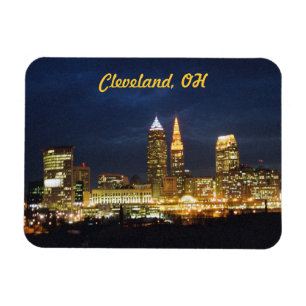 Cleveland Night Lights Flexi Magnet Magneet