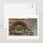 Cleveland, OH — Aerial of Municipal Baseball Briefkaart (Voorkant / Achterkant)