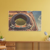 Cleveland, OH — Aerial of Municipal Baseball Canvas Afdruk (Insitu (Woonkamer))