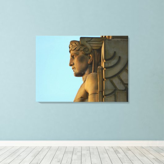 Cleveland OH Art Deco Verpakt Canvas (Insitu (Houten vloer))