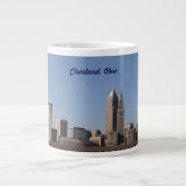 Cleveland, OH Blue Skyline Jumbo Specialty Mok (Voorkant)