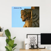 Cleveland OH Bridge Art Deco Poster (Thuiskantoor)