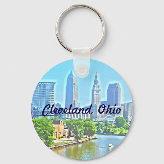 Cleveland, OH de Sleutelhanger van de Riverview va (Voorkant)