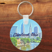 Cleveland, OH de Sleutelhanger van de Riverview va (Voorkant)