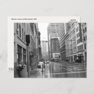 Cleveland, OH Downtown Scene Foto Briefkaart
