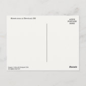 Cleveland, OH Downtown Scene Foto Briefkaart (Achterkant)