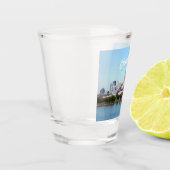 Cleveland OH Lake Skyline Shot Glass Glas (Links)