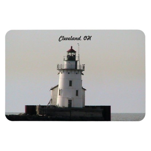 Cleveland OH Lighthouse Premium Flexi Magnet Magneet (Horizontaal)