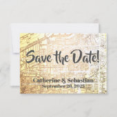 Cleveland, OH  Map Save The Date (Voorkant)