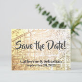 Cleveland, OH  Map Save The Date (Staand voorkant)