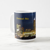 Cleveland, OH Nachtverlichting Mok (Voorkant links)