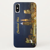 Cleveland, OH Night Lights Vibe iPhone Case (Achterkant)