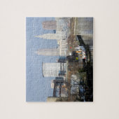 Cleveland OH River Uitzicht (met sleepboot) Puzzle Legpuzzel (Verticaal)