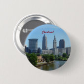 Cleveland OH Riverside Button (Voorkant /achterkant)