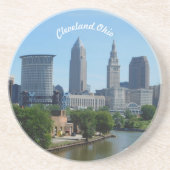 Cleveland, OH Riverview Sandstone Onderzetter (Voorkant)