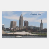 Cleveland OH Skyline Sticker (Voorkant)