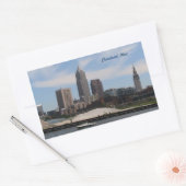 Cleveland OH Skyline Sticker (Envelop)