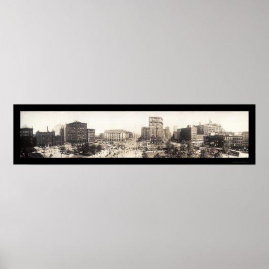Cleveland, OH Square Photo 1912 Poster (Voorkant)